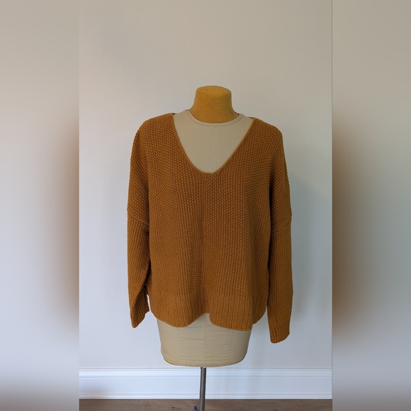 Lucky Brand Chunky Knit V neck Sweater - Picture 1 of 4